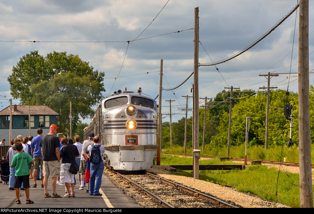 CBQ E5A Locomotive Nebraska Zephyr